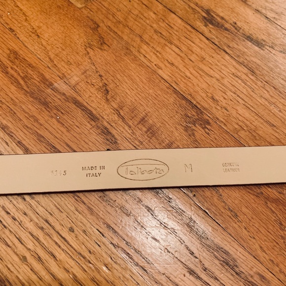 Leather black snakeskin texture belt M - Picture 7 of 8